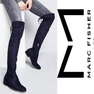 Marc Fisher Black Riding Over the Knee Boots